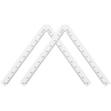 4Stk Mehrzweck PVC Nählineal Für Cuju Ball Hanfu Maßwerkzeuge