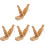 4Stk Tostones Holz Plantain Press Tool Khaki Ergonomisch 4