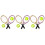 6Sets Tennisrackets Mini DIY Zubehör 8
