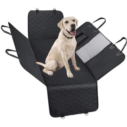 Housse de protection pour siège arrière - SPRINGOS - Noir - Imperméable - Universelle - Confortable