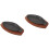 2Pcs Convenient Non-Stick Fish Serving Tray Round Cooking Pan Black 6