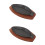 2Pcs Convenient Non-Stick Fish Serving Tray Round Cooking Pan Black 7
