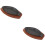 2Pcs Convenient Non-Stick Fish Serving Tray Round Cooking Pan Black 8