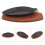 2Pcs Convenient Non-Stick Fish Serving Tray Round Cooking Pan Black 11
