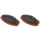 2Pcs Convenient Non-Stick Fish Serving Tray Round Cooking Pan Black 4