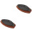 2Pcs Convenient Non-Stick Fish Serving Tray Round Cooking Pan Black 5