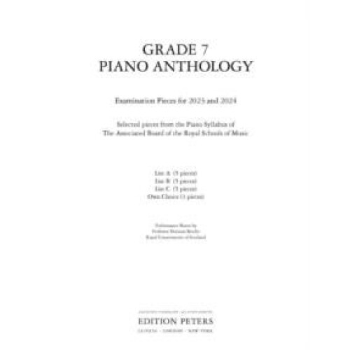 Grade 7 Piano Anthology 20232024 Other Book