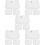 15Pcs White Polyester Jar Cloth Covers for Glass Bottles and Storage 8