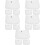 15Pcs White Polyester Jar Cloth Covers for Glass Bottles and Storage 7