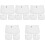 15Pcs White Polyester Jar Cloth Covers for Glass Bottles and Storage 4