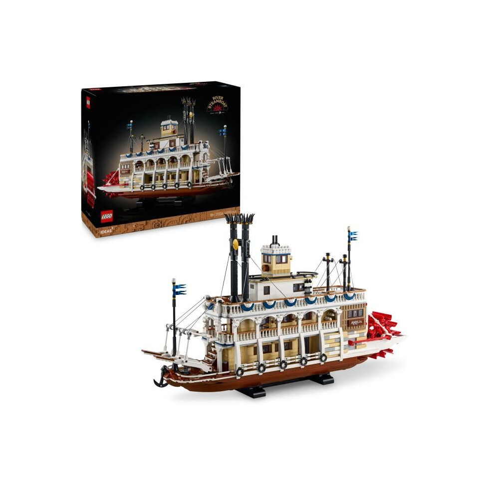 Lego Ideas 21356 Exclusive Cdiscount The Mississippi Steamboat - Building Set For Adults