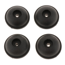 2 Pairs Travel Luggage Stud Foot Replacement Bottom Stud Footstand Bla
