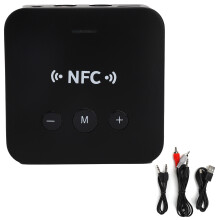 Högupplöst Bluetooth-mottagare för hemmabio, stöder Apt X- och AAC-format med minneskortsuppspelning och trådlös räckvidd upp till 9 meter