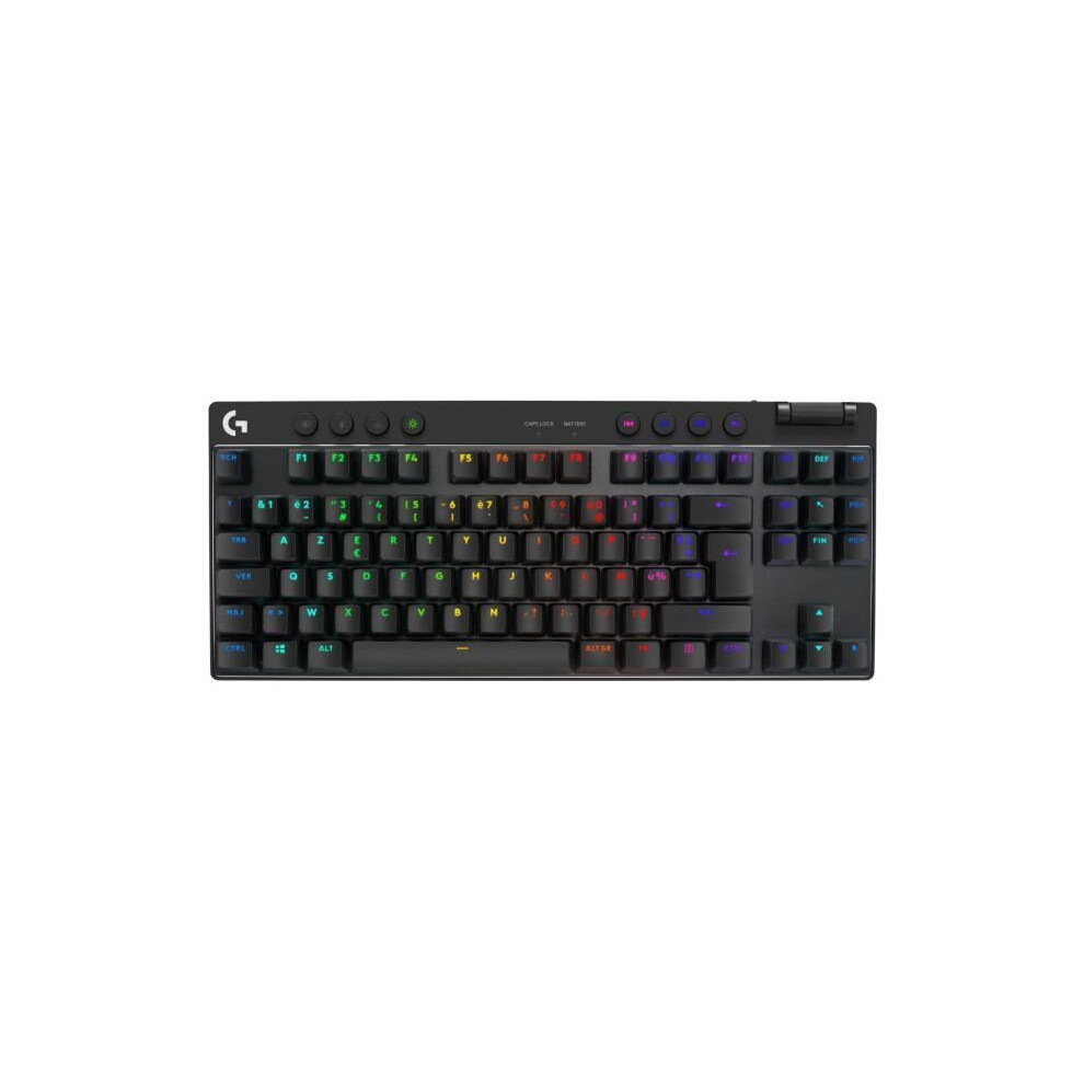 Gaming Keyboard - Wireless - Logitech G Pro X Tkl Lightspeed - Azerty - Mechanical - Backlit - Black 5099206113367