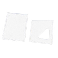 2pcs Card Holder Case Acrylic Leather Craft Pattern Stencil Template D