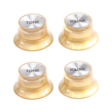 4 Pcs Speed Control Knobs 2 Tone 2 Volume for LP SG Guitar Golden Knobs Guitar Accessories