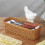 Desktop Cutlery Storage Basket Woven Basket Restaurant Tableware Drain Storage Box Tableware Storage Basket, Brown 6