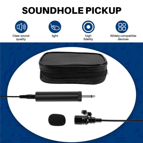 Microfono da 6,5 mm Microfono per Erhu Sassofono Violino Strumento Musicale Eco-Friendly Lavalier Microfono Bavero 1