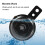 Corno Elettrico 6V Nero Mount per Auto, Moto, Camion 5