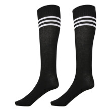 Old School White Stripe Black Knee High Athletic Sports Tube Sock / Great for Soccer or Any Sports, Also Makes A Good Boot Sock