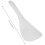 Kitchen Dotted White Plastic Flat Rice Scoop Paddle Meal Spoon 7