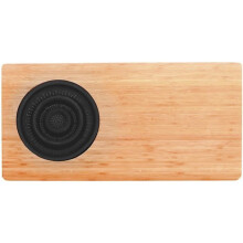 Bamboo Cutting Board - JOCCA - Plastic Strainer - 58 x 29 x 1.8 cm - Natural and Black