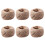 6pcs 100 Meter - Natural Textured Hessian Jute Twine String 1mm 1