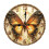 Elegant Acrylic Wall Clock Quiet Movement-10 inch Butterfly 1