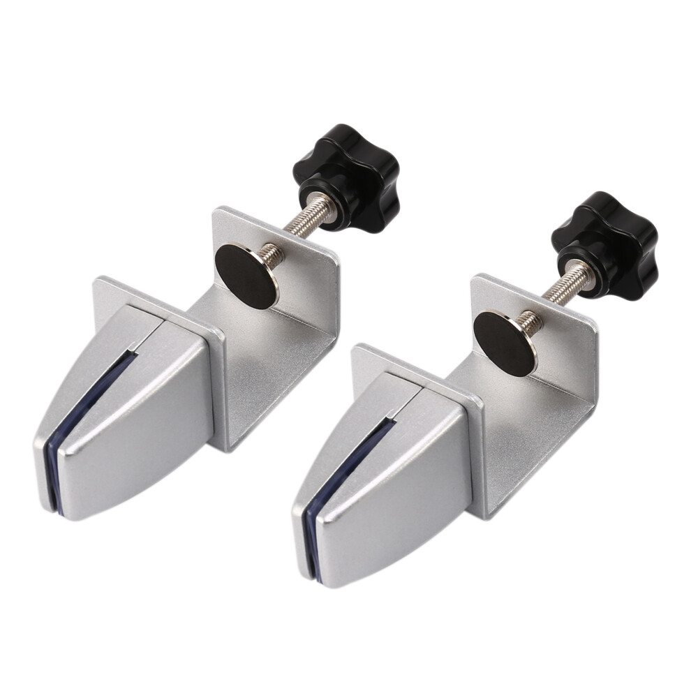 2Pcs Sneeze Guard Clamp Bracket Desk Partition Clamp For 1/8Inch To 1Inch Thick Acrylic Panels Adjustable C Shape Clamp 6032309630903