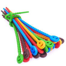 20 PCS Silicone Cable Ties,Durable Zip Ties, Bag Seal Clips, Cable Straps, Bread Ties, Rubber Twist Ties for Home Office