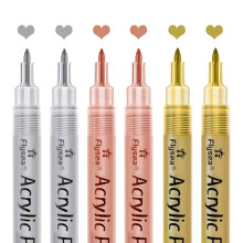 Acrylic Paint Pens - Gold,Silver and Rose Gold Paint Pens, Metallic  Pens ,Water-Based Metallic Paint Pen Set