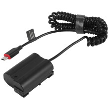 EN-EL15 Dummy Battery  Power AC Adapter för  D7000 D7100 D7200 D750 D800E D810A Z5 Z6 Z7 II Kameraladdare