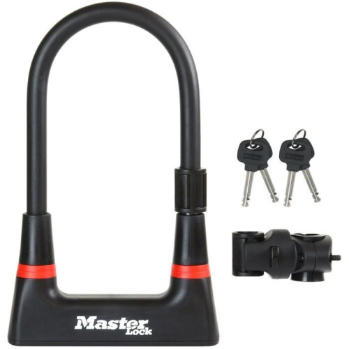 Master Lock Antivol Vélo U - MASTER LOCK - 8279EURDPRO - Acier Cémenté, Clé, Certifié
