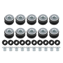 30Pcs Motorcycle Rubber Grommets Bolts for Fairing Rubber Grommets Kit Washer Assortment