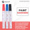 Paint  Pens - 5 Colors Permanent Oil Based Paint Markers, Medium Tip, Quick Dry and Waterproof 3