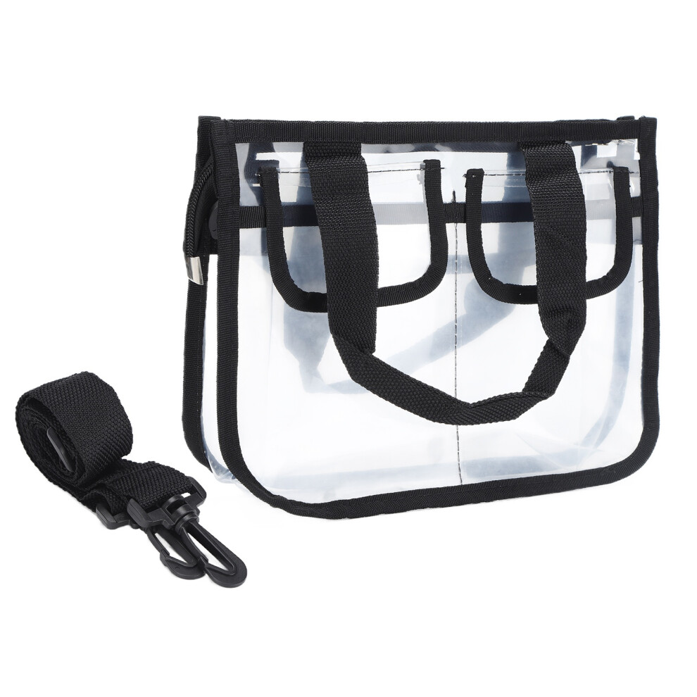 Transparent Cosmetic Storage Bag For Makeup Artists, Waterproof EVA Makeup Bag With Adjustable Shoulder Strap And Interior Pockets For Organization,