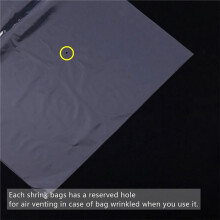 100Pcs DIY Blower Heat Seal Flat Mouth Pvc Heat Shrink Film Bag Wrap Waterproof Storager Transparent Plastic Bag 11X30Cm