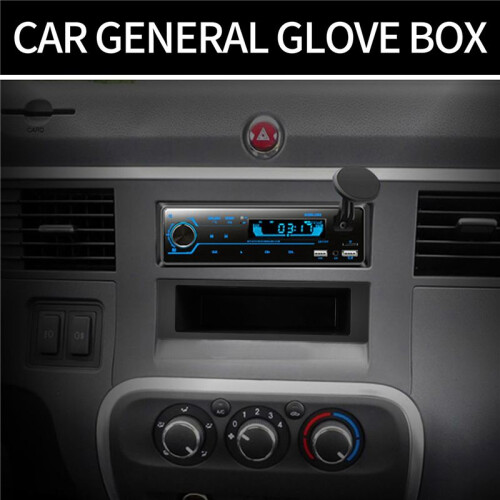 Universal Car Double 1 Din Dash Cup Holder Storage Box Plastic for Stereo Radio 2