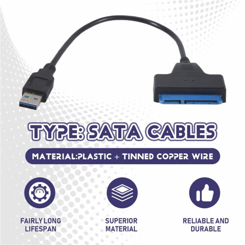 Kabel USB   3 na USB 3.0 Adapter USB  Adapter Cable Support 2.5 Cali Ssd Hdd Hard Drive 1