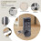 Combination Lock, Door Access Digital Electronic Security Cabinet Coded Locker Contact Keypad Password Key Access Lock-A 4