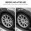 Front+Rear Car Wheel Eyebrow  Mudguard Mud Flap  Guard for  Model Y 2021 Matte Black 6