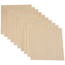 10 Stuks 20X20X0.2Cm Lindehouten Platen Onafgewerkte Houten Plank, Rechthoek Houten, Houten Uitsparingen voor Ambachten
