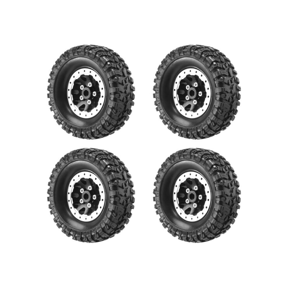 4Pcs Metal Beadlock Wheel Hub Rim And Rubber Tire Set For Wpl C14 C24 B14 B24 B36 Mn D90 Mn99s Rc Car Upgrade Parts,2 4714060608354