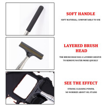 Car Retractable Rearview Mirror Wiper Adjustable Car Rearview Door Mirror Brush Mirror Wiper with Layered Brush