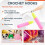 Bent  Hook Crochet Needle Hook, Include Wooden Bent  Hook Plastic Curl Crochet Needle for Hair Carpet Making 4