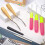 Bent  Hook Crochet Needle Hook, Include Wooden Bent  Hook Plastic Curl Crochet Needle for Hair Carpet Making 4