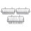 3 Pcs Wire Baskets,Wall Grid Panel Hanging Wire Basket,Wall Storage and Display Basket for Cabinet & Pantry Organization 1