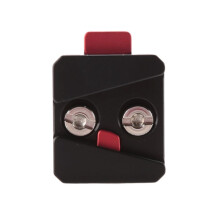1/4 Universale V Mount Batteria Adattatore per Piastra a Sgancio Rapido Accessori Base Singola Portatile per Tutti I Ptz e la Fotocamera Nero