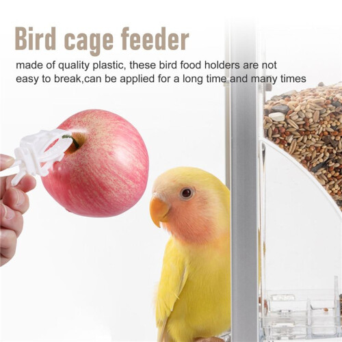 6Pcs Vegetable Clip for Birds Bird Cage Feeder for  Vegetable and Fruit Feeding 2
