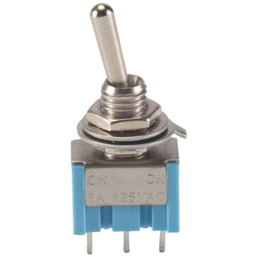 10Pcs SPDT  Toggle  3-Pin 2 Position / Miniature Toggle  6A 125V AC Toggle  MTS-102 2